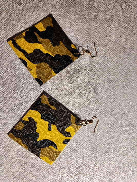 Camouflage earrings